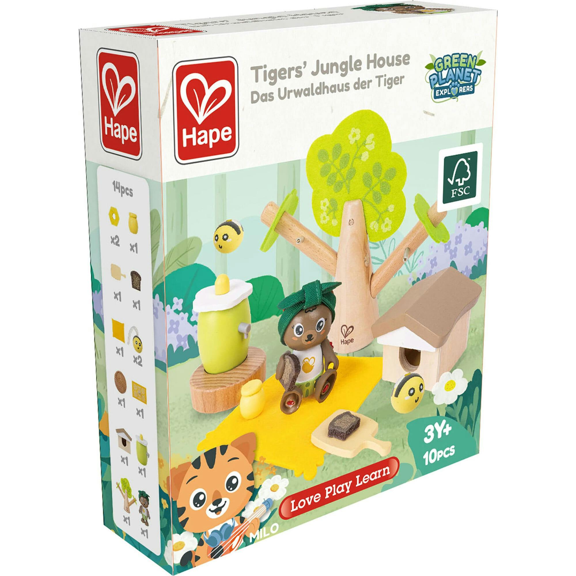 Hape: Honey Bees Picnic - 10pc Wooden Nature Pretend Play Toy