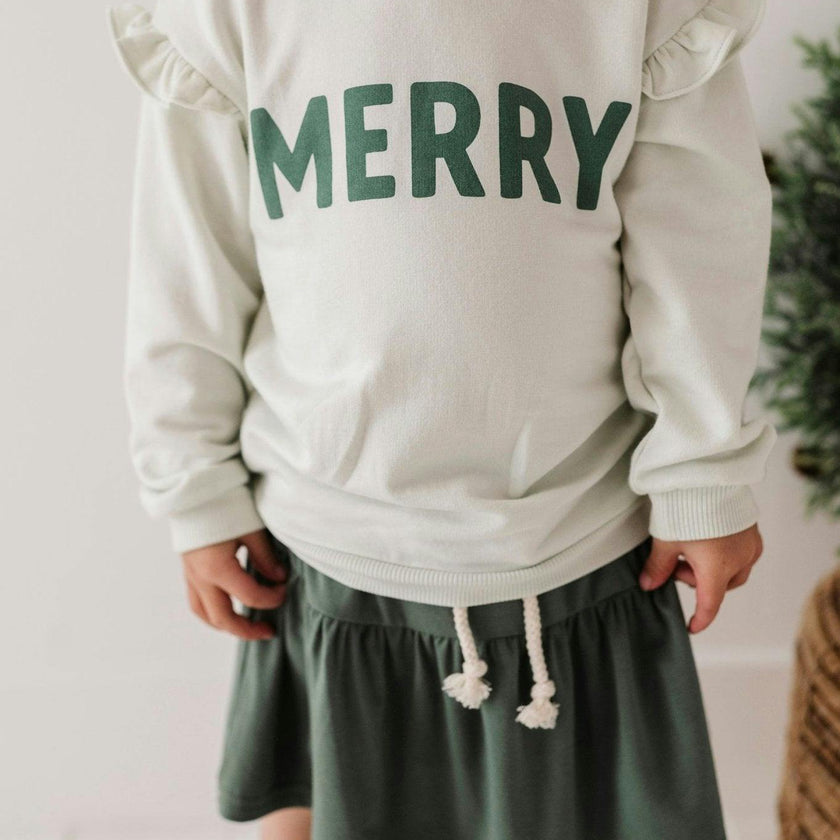 Ruffle Sweatshirt Ballerina