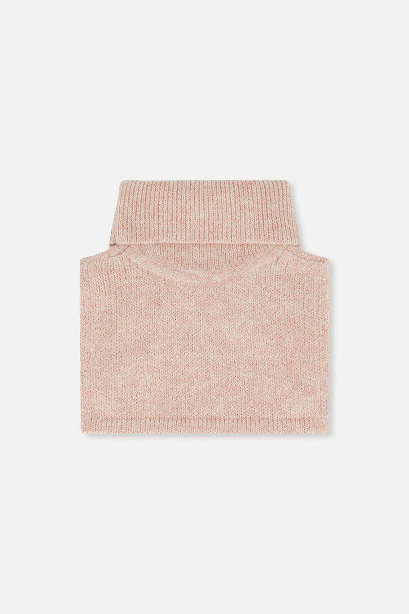 Baby Knit Turtle Neckwarmer Pale Dusty Pink