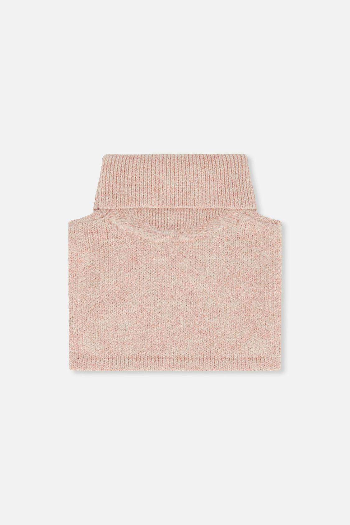 Baby Knit Turtle Neckwarmer Pale Dusty Pink