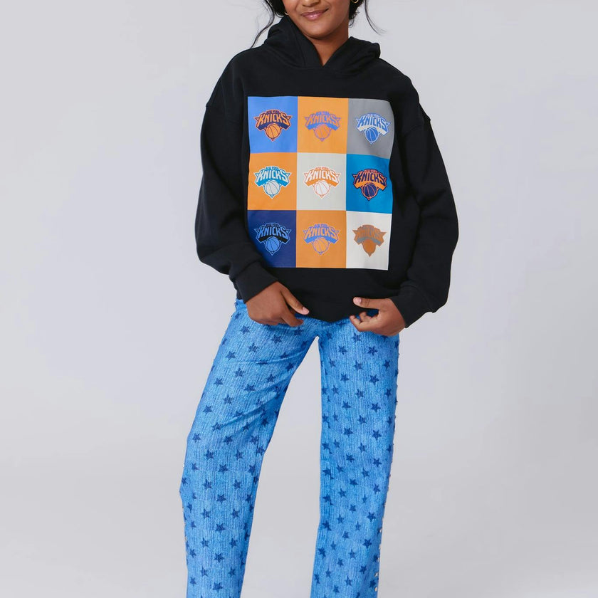 New York Knicks Basketball Girls Technicolor Hoodie