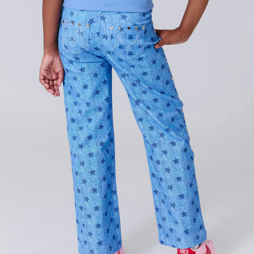 Girls Twill Stud Pant