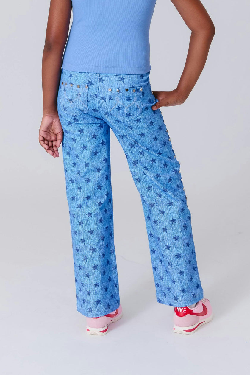 Girls Twill Stud Pant