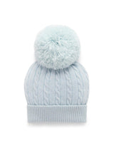 Cashmere Beanie Pale Blue Melange