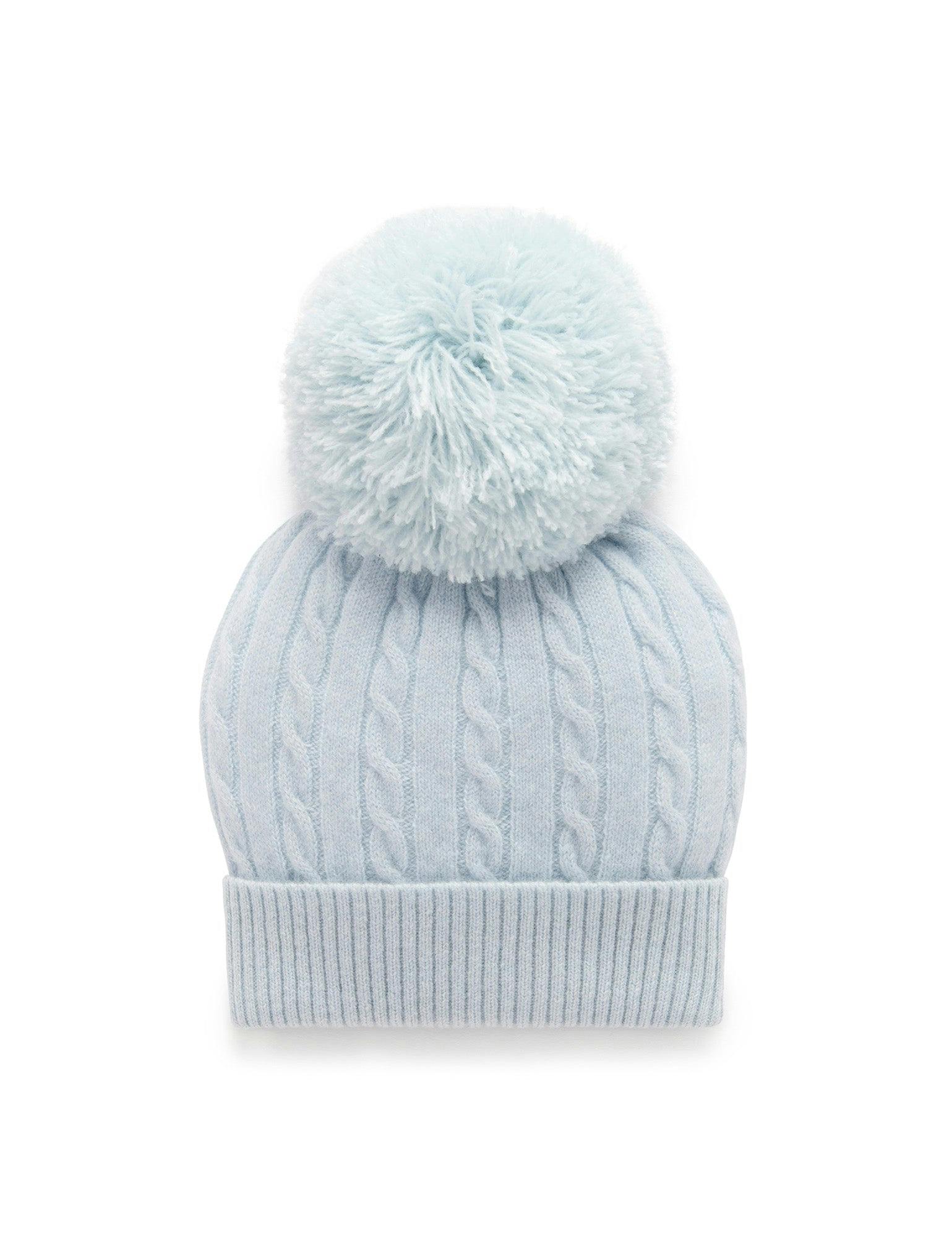 Cashmere Beanie Pale Blue Melange