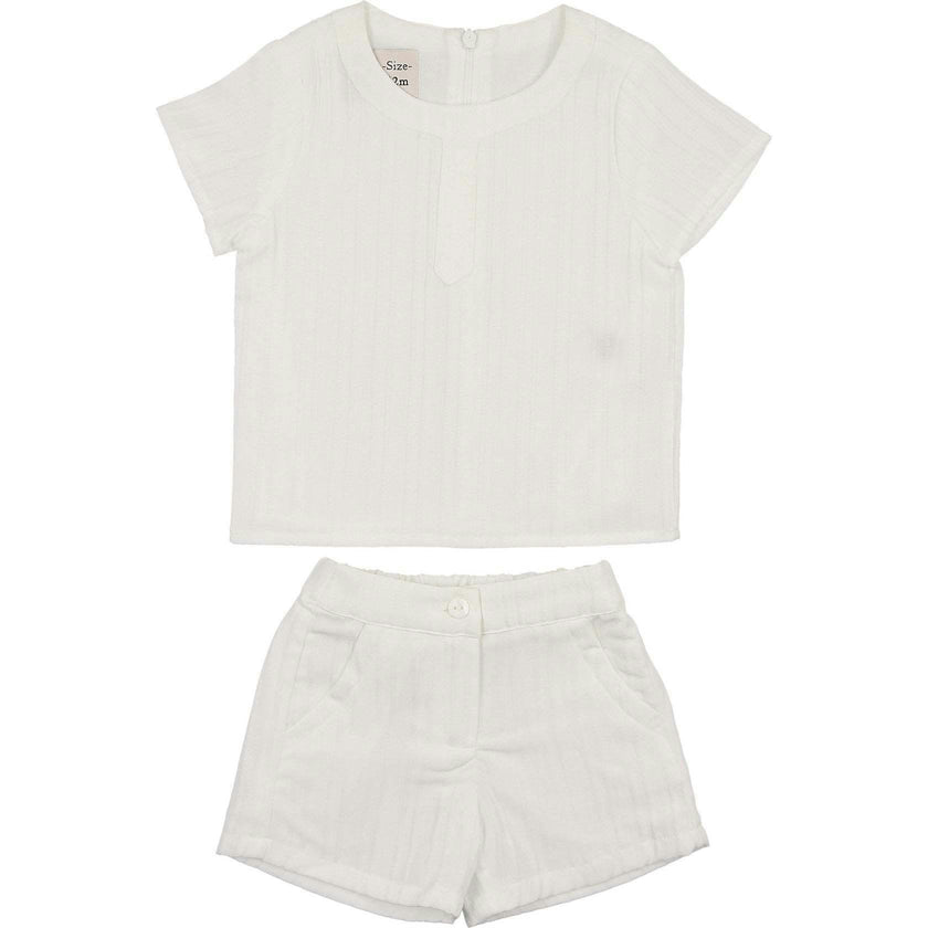Striped Faux Tab Boys 2Pc Set
