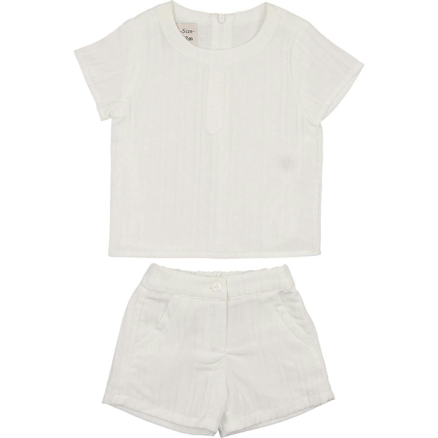 Striped Faux Tab Boys 2Pc Set