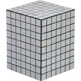 Callista 18" Modern Bohemian Ceramic Tiled Rectangle End Table