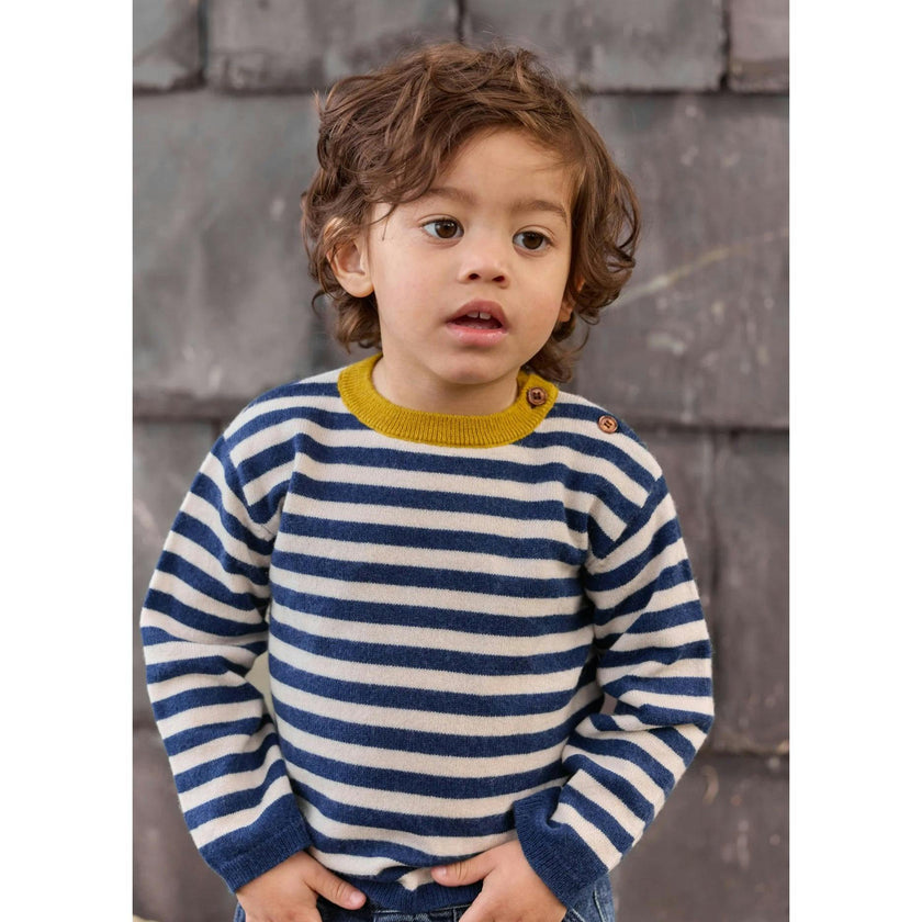 BONTON Pepito Baby Sweater - Sailor Blue