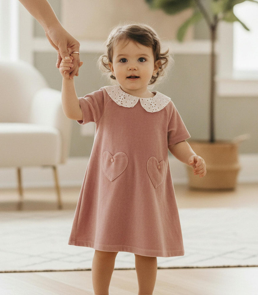 Fanny Baby Dress, Pink