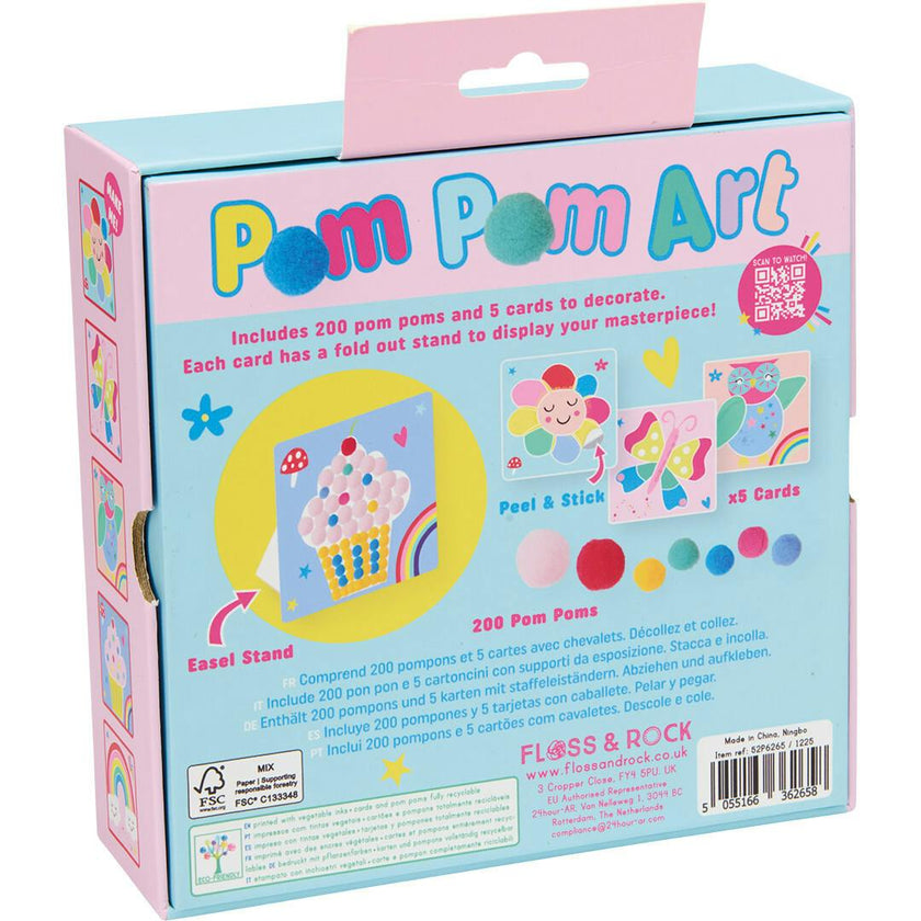 Rainbow Fairy Pom Pom Art