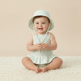 Organic Bucket Sun Hat - Basil Stripes