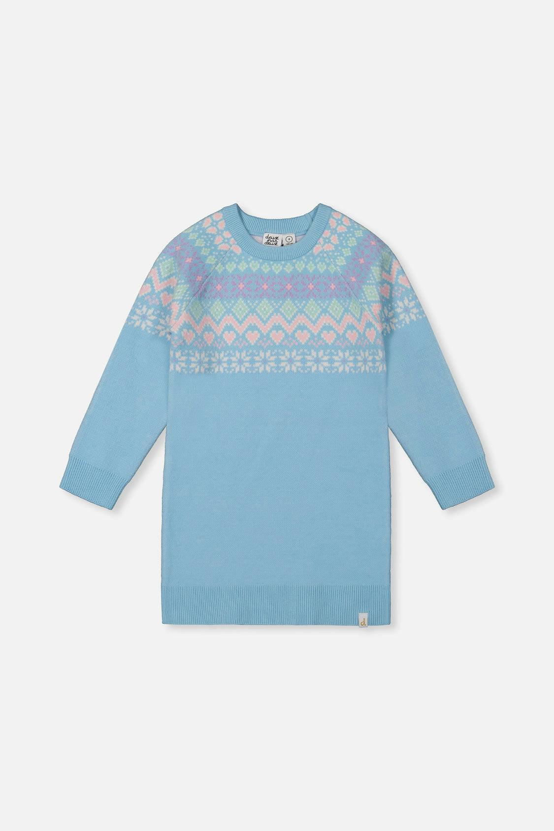 Knit Dress Light Blue