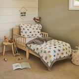 Cotton Muslin Toddler Bedding 3 Piece Set - Watercolor Critters