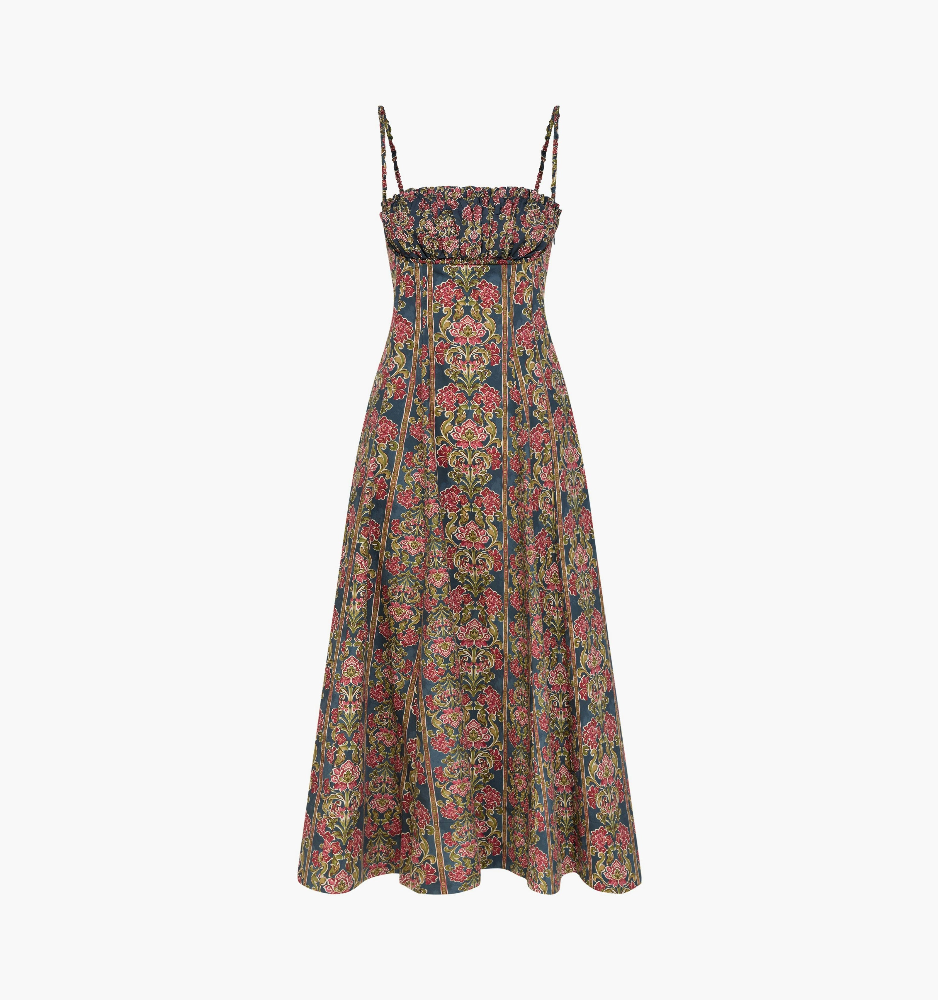 The Maisie Dress -  Stowell Medallion Stripe