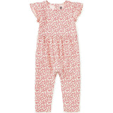 Tulip Sleeve Baby Romper, Pink