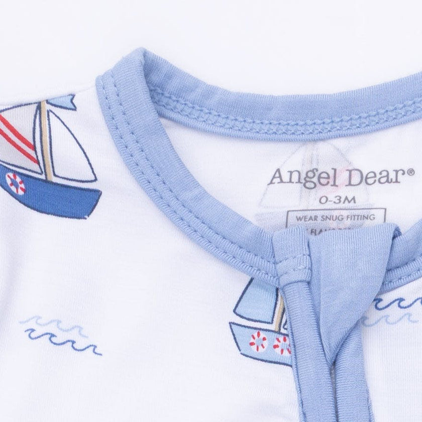 Bubbly Sailboats Blue - Convertible Romper