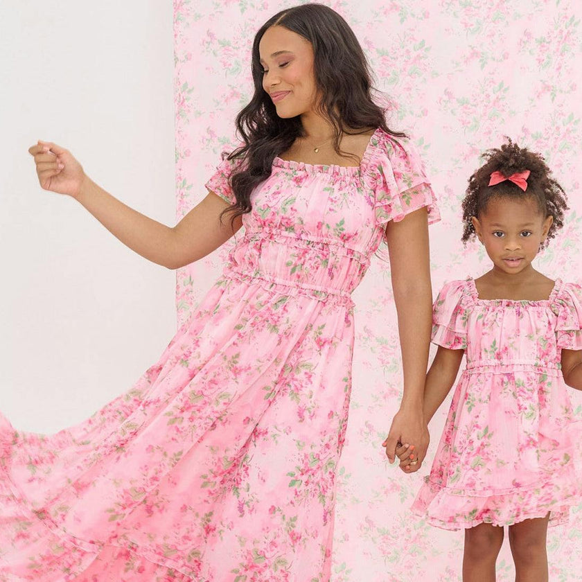 Mini Juliana Dress in Rose Trance