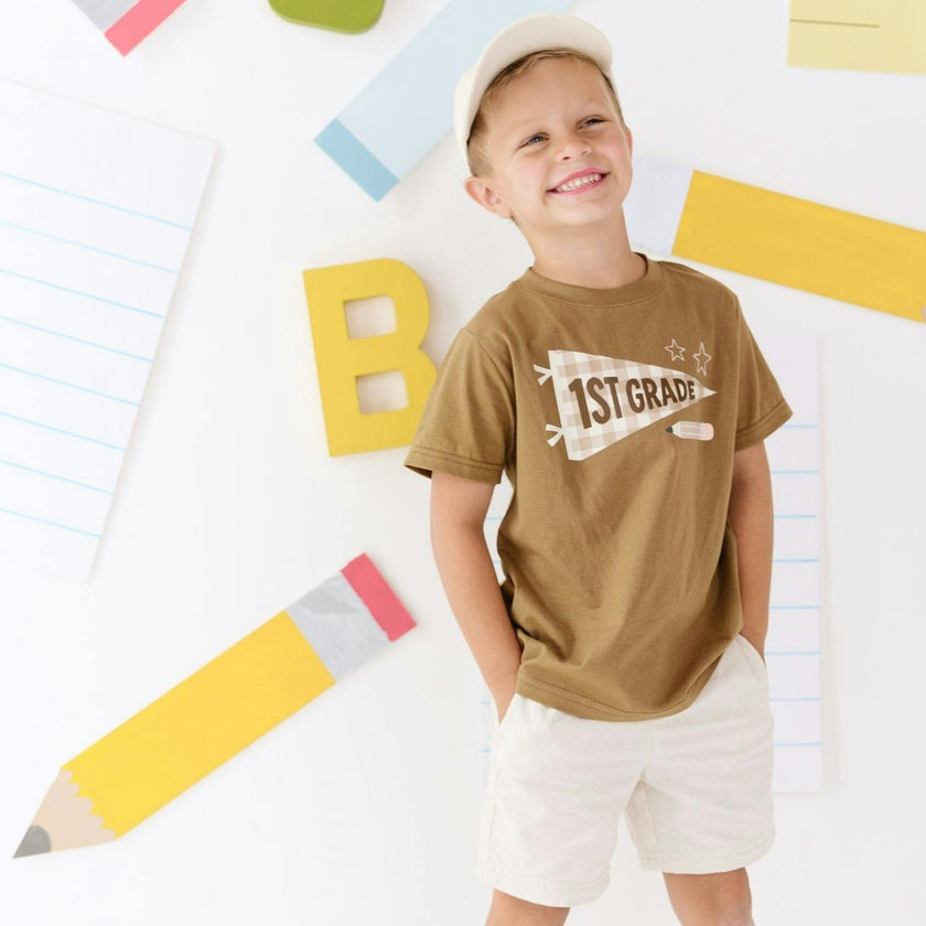 First Grade Pennant Short Sleeve T-Shirt