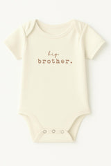 Big Brother Clay Organic Cotton Short Sleeve Baby Bodysuit
