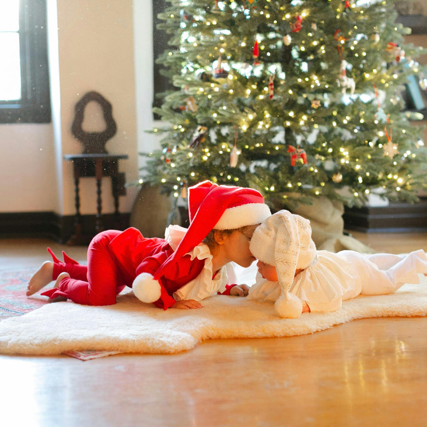 Red Holiday Elf Pajama Costume, Santa Costume