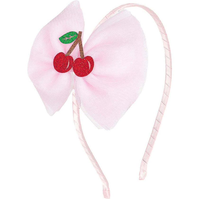 Cherry Tulle Bow Headband
