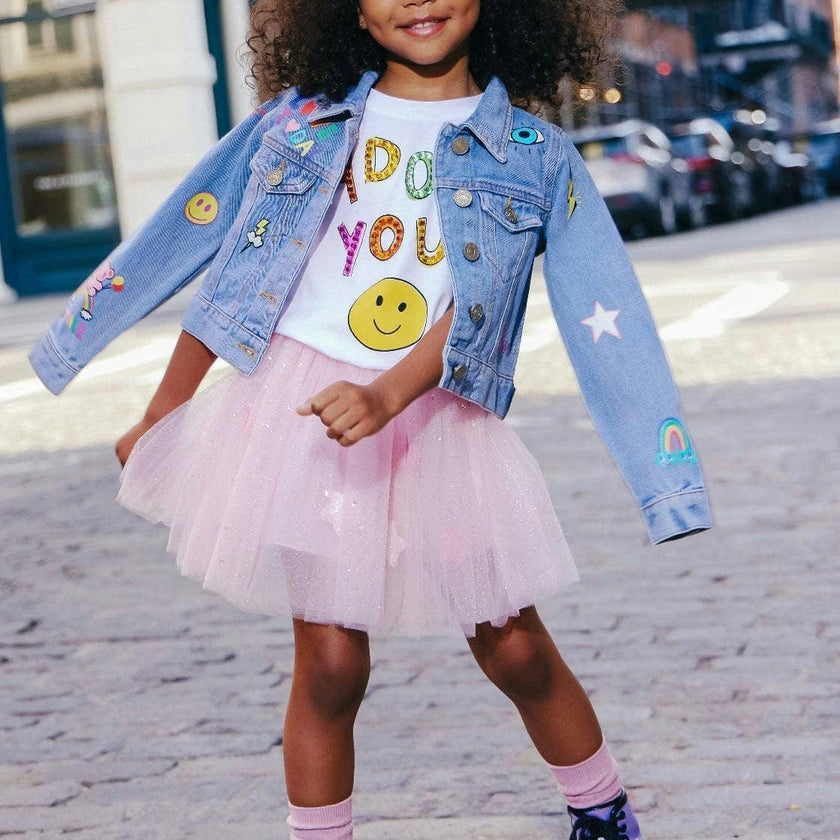 You Rock Painted Denim Jacket