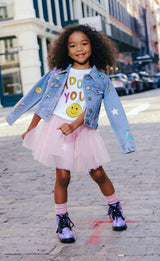 You Rock Painted Denim Jacket