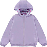 Max Reversible Rain Jacket Windbreaker, Purple Rainbow