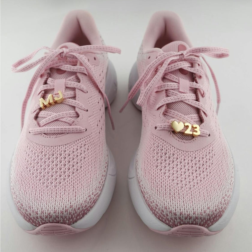 Gold Number Sneaker Charms