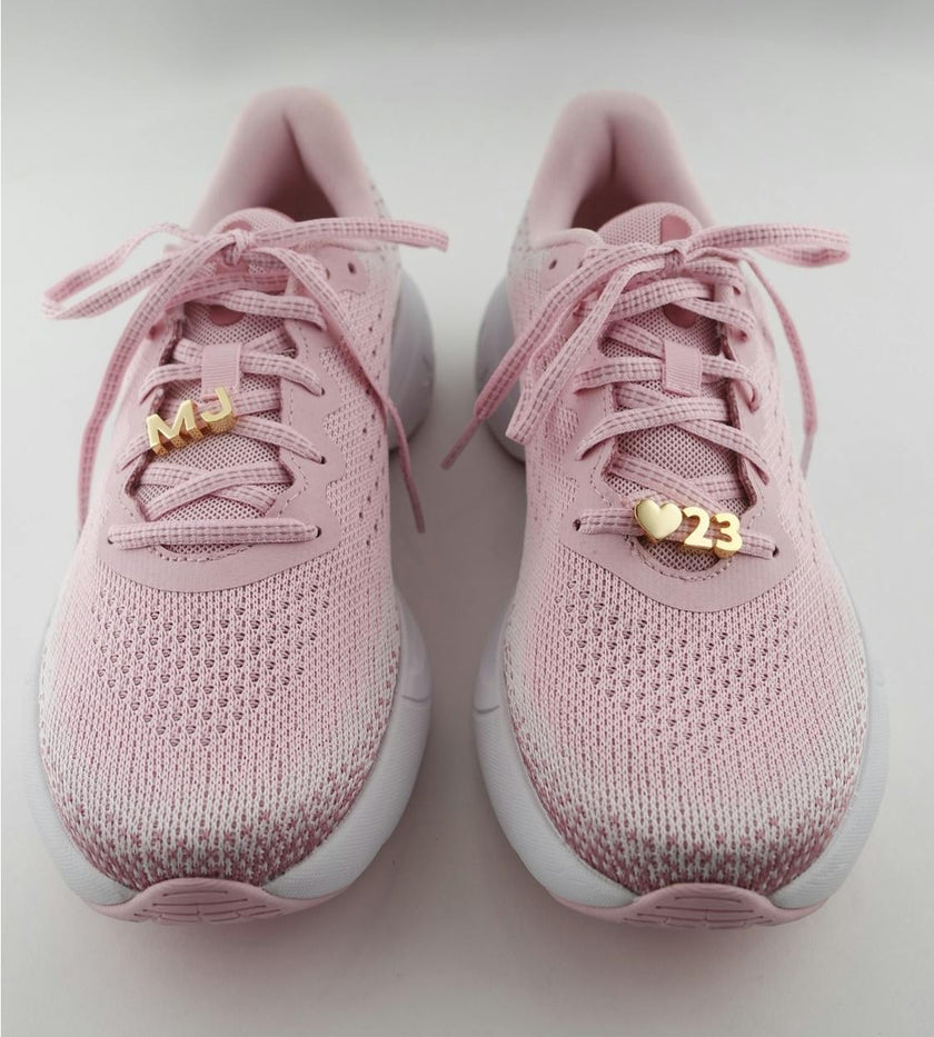 Gold Number Sneaker Charms