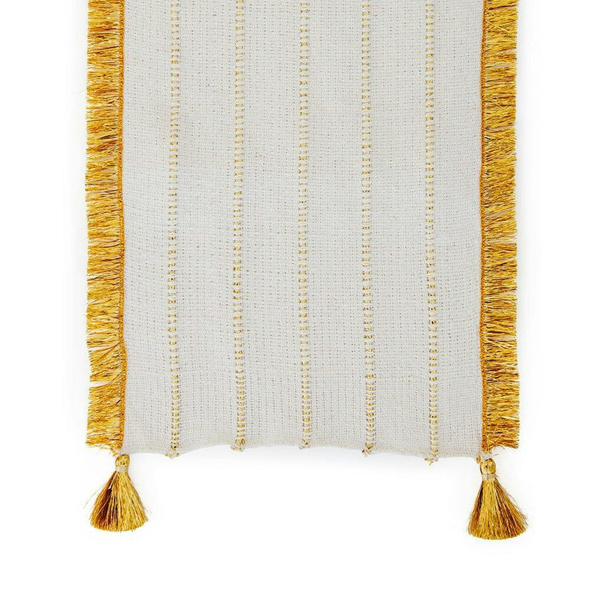 Gold Fringe Table Runner