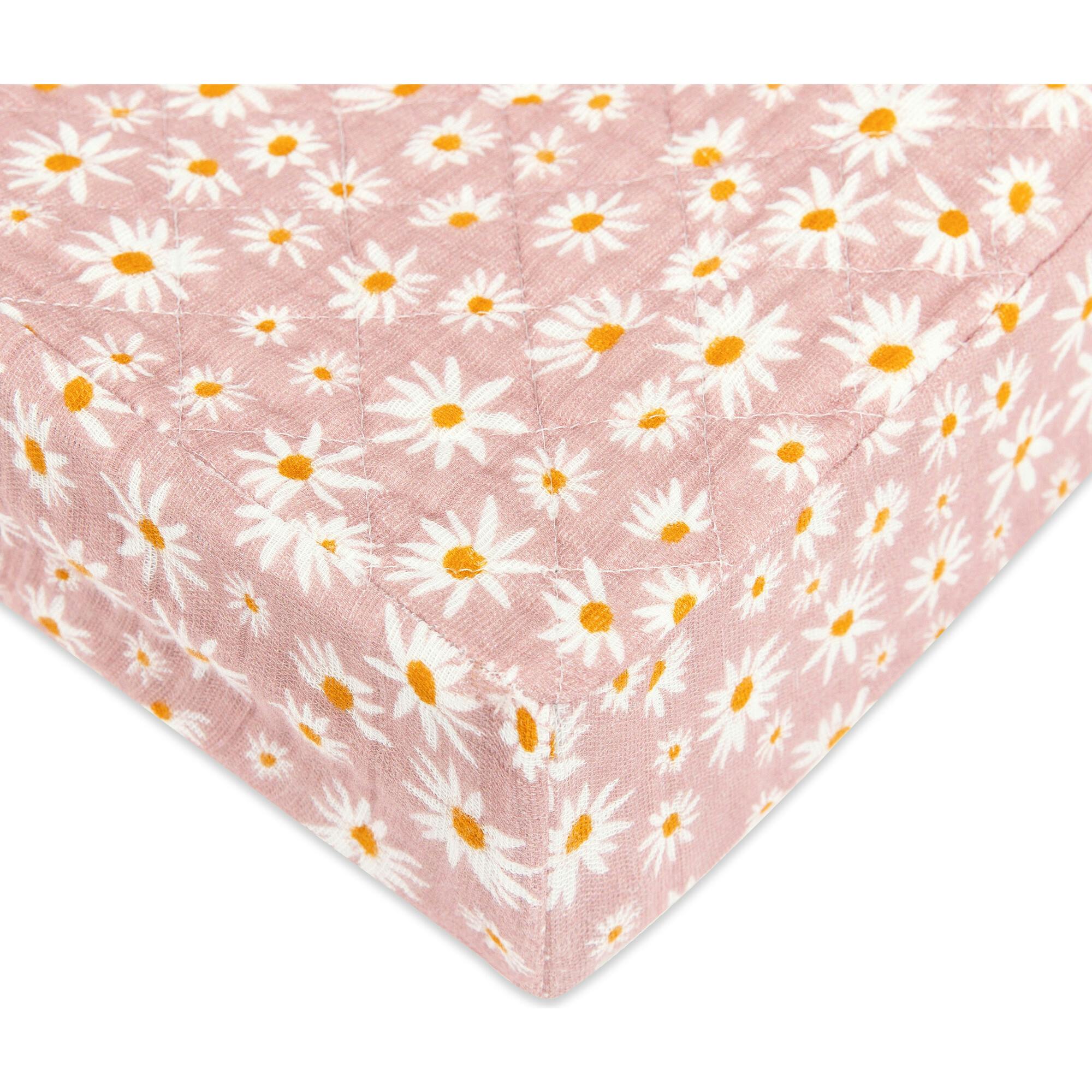Organic Muslin Cotton Quilted Changing Pad Cover
