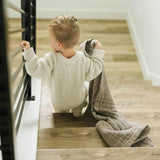 Cotton Muslin Baby Quilt - Mocha