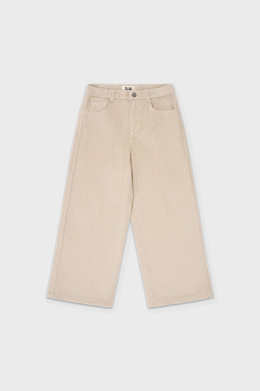 Organic Cotton Corduroy Wide Leg Pant