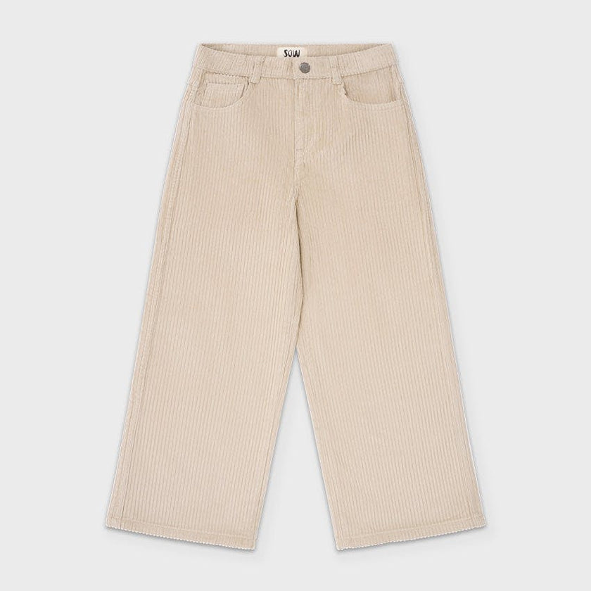 Organic Cotton Corduroy Wide Leg Pant