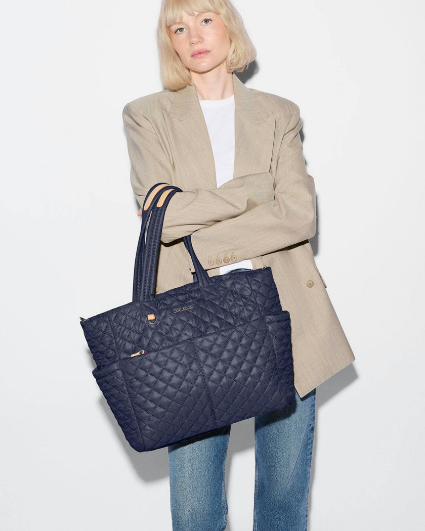 Navy Metro Diaper Tote