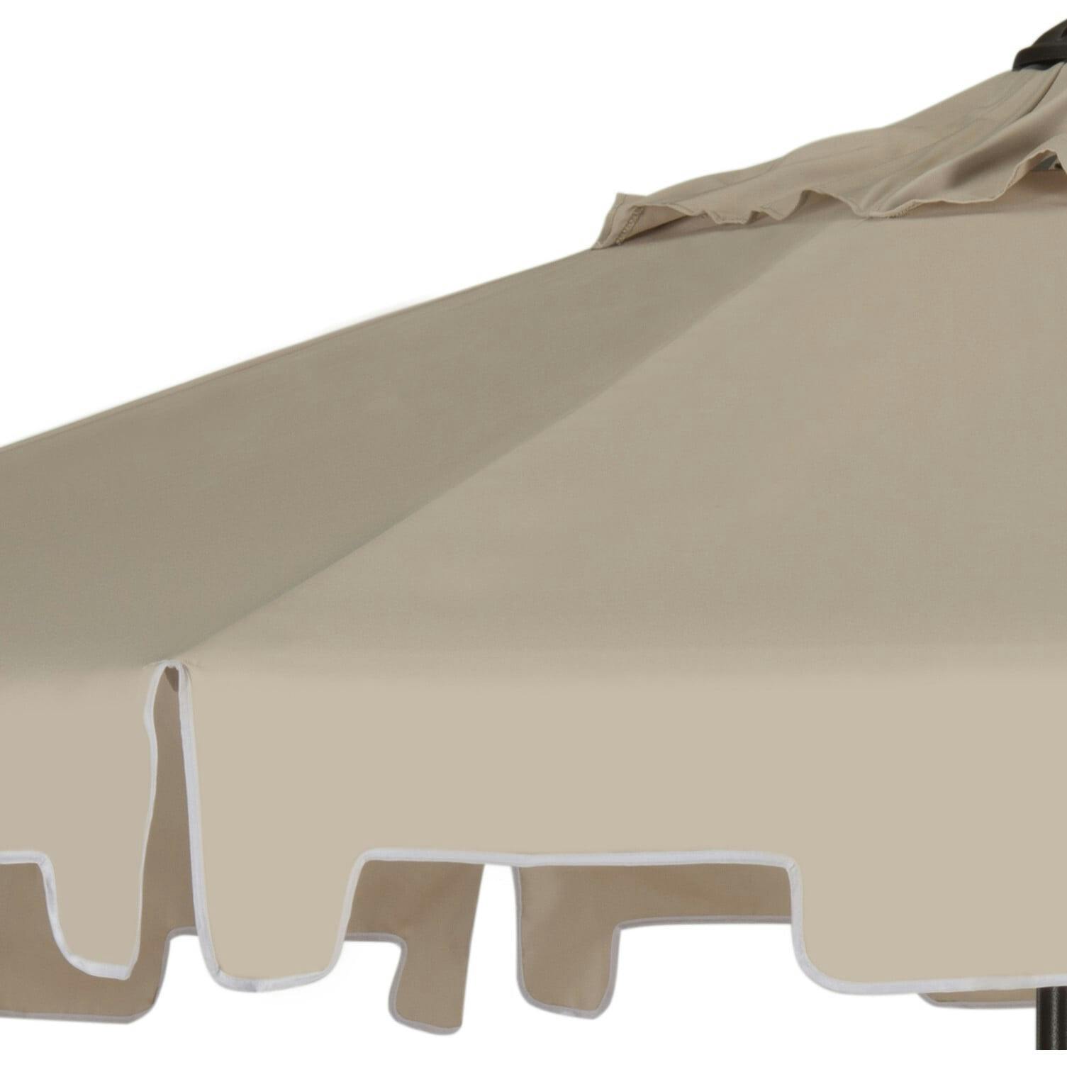 UV-Resistant Zimmerman 9' Crank Push-Button Tilt Umbrella