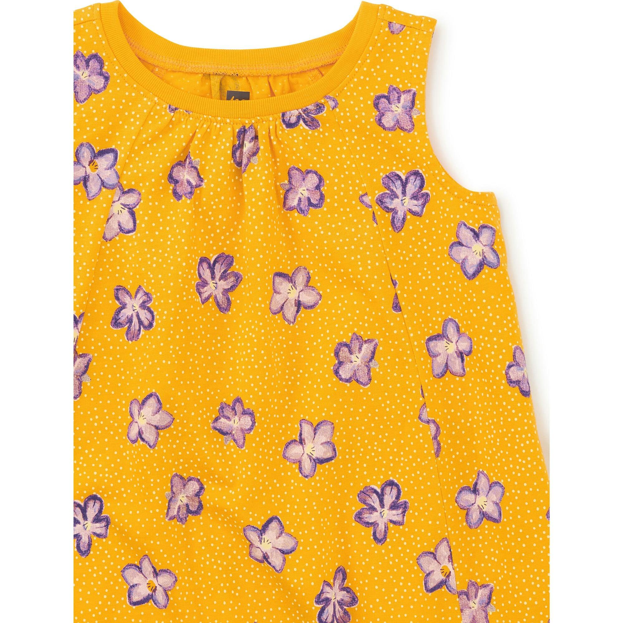 Trapeze Sleeveless A-Line Dress, Purple