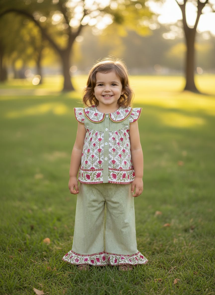 Isha Pant and Top Set White