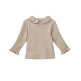 Beige Quilted Ruffle Outfit