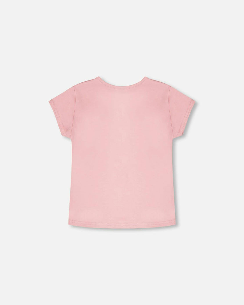 Organic Cotton Jersey T-Shirt Dusty Pink