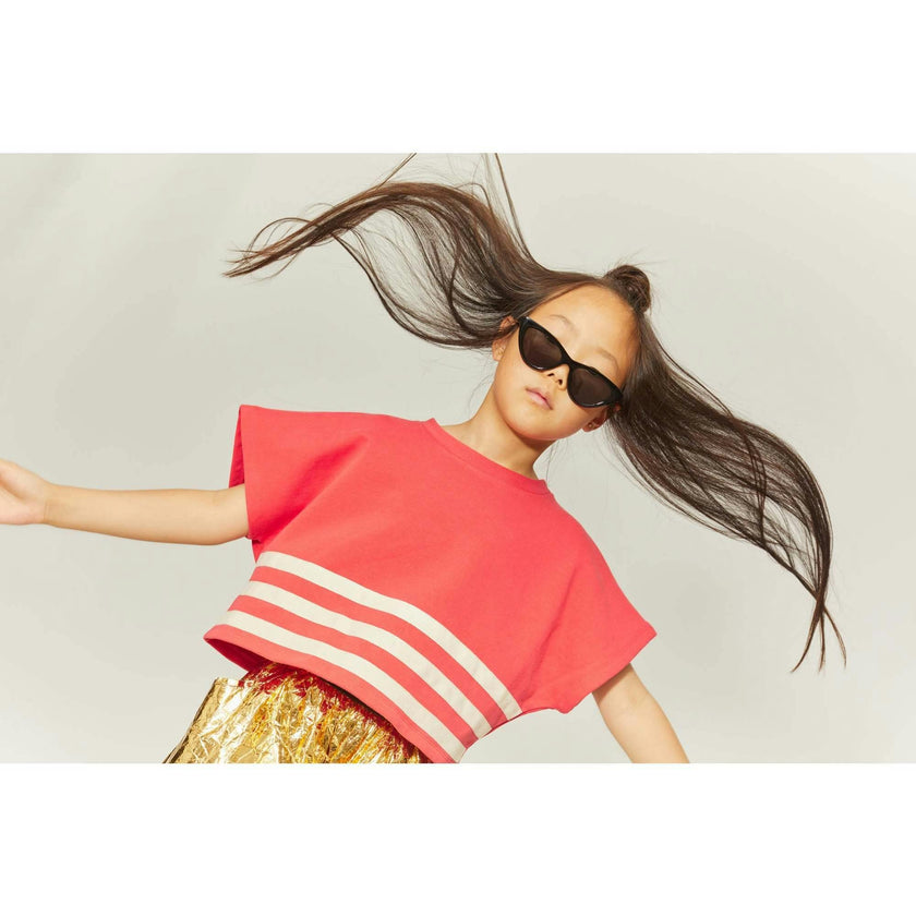 Stripe Crop Sweatshirt