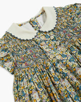 Shirley Dress Blue Green Liberty