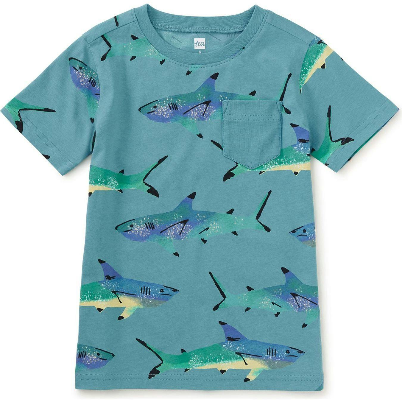 Printed Pocket Tee, Green