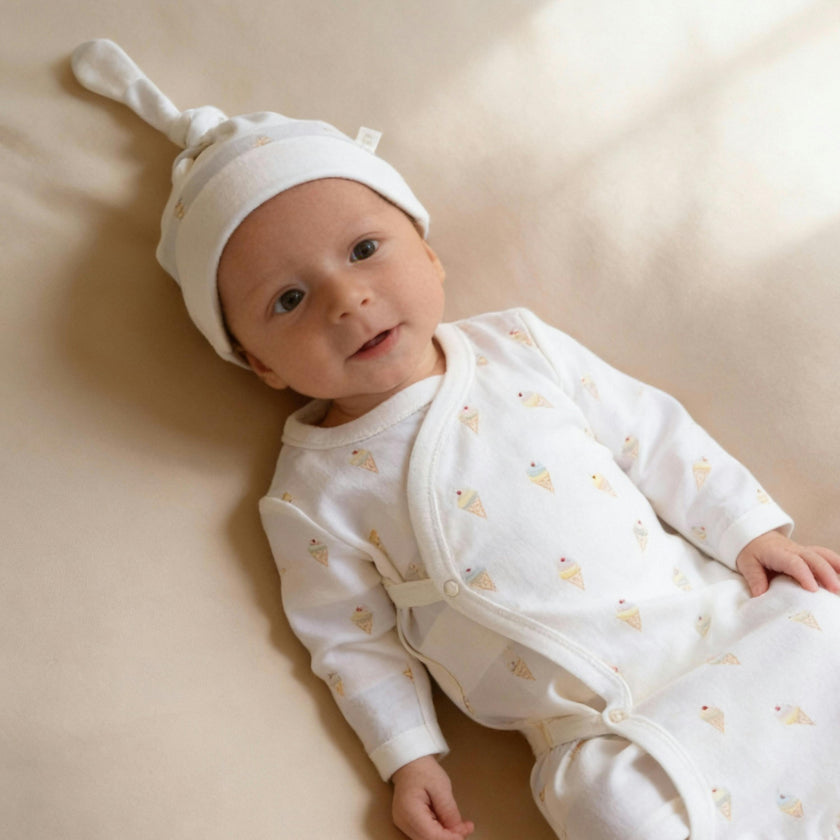 Organic Kimono Knotted Sleep Gown