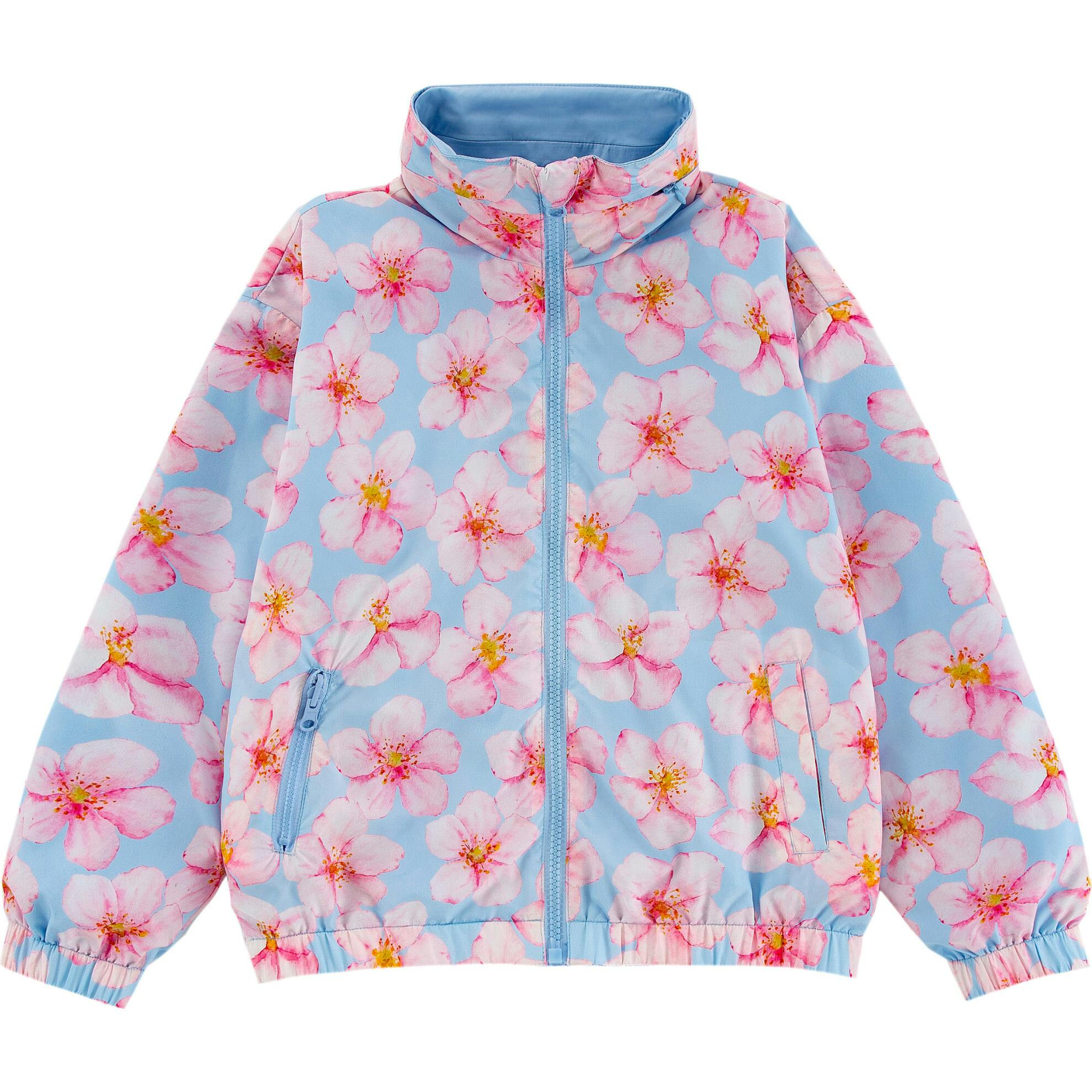Max Reversible Rain Jacket Windbreaker, Hibiscus