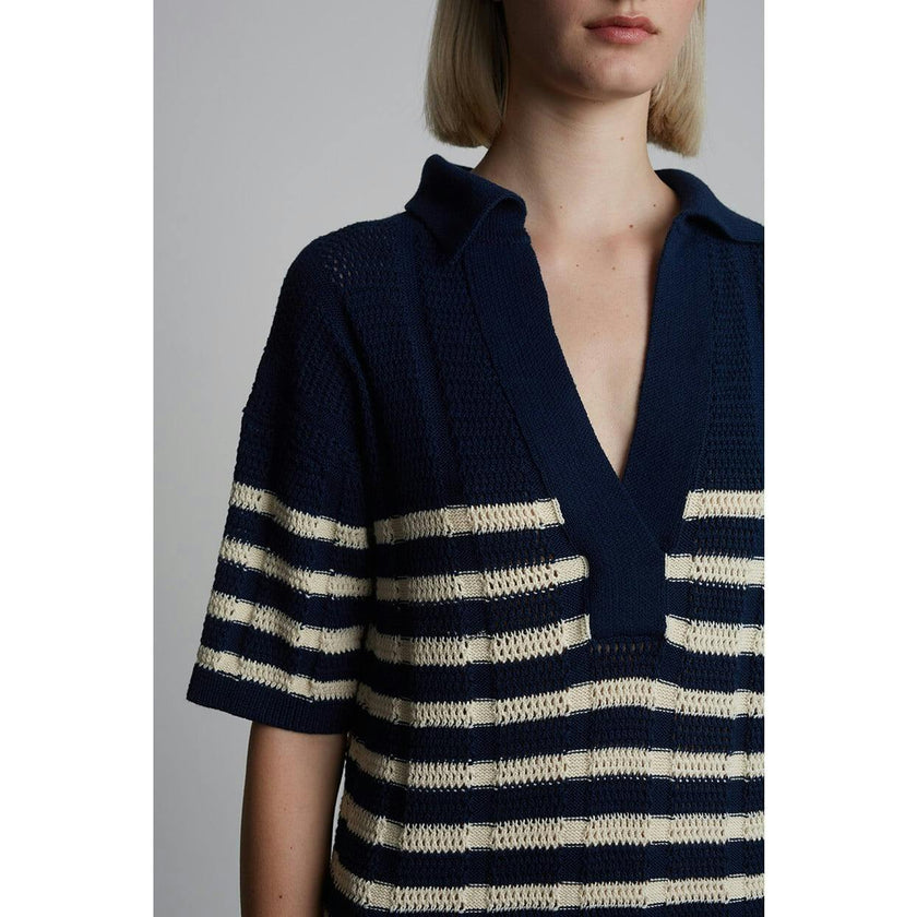 EMMIE STRIPE DRESS | NAVY + IVORY STRIPE