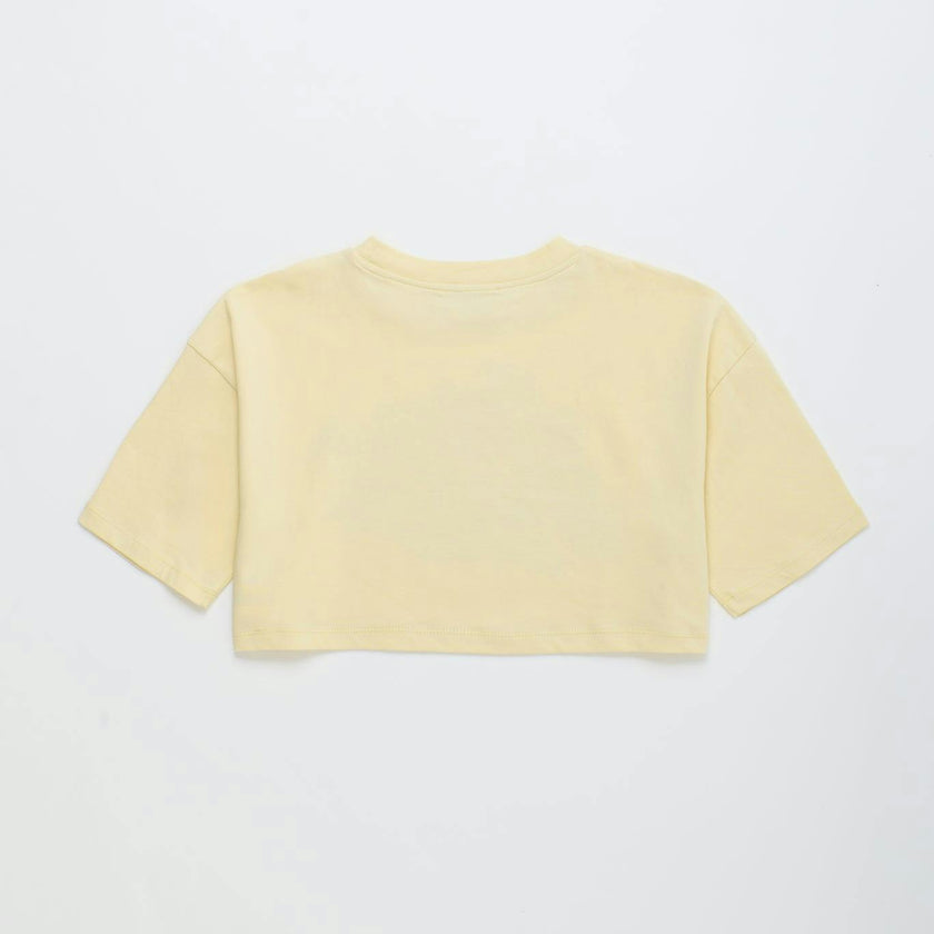 VINTAGE FLOWERS CROP TOP VANILLA