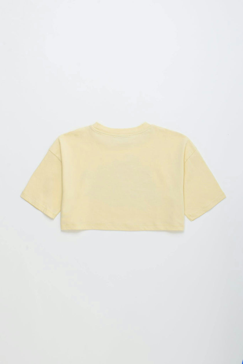 VINTAGE FLOWERS CROP TOP VANILLA